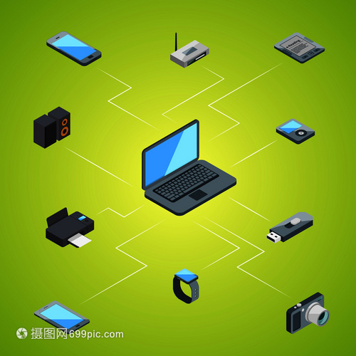 工具設備電子互聯網技術信息地理連接矢量等技術工具圖標信息地理概念圖